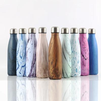 China Sustainable Promotion Custom Logo Cola Bottle stainless steel water bottle Double Walled Vacuum Insulated Sport Thermal Flask for sale