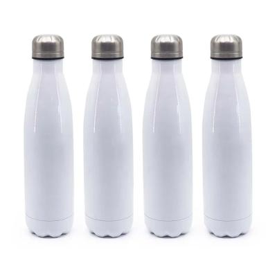 China Sustainable Custom unique logo 500ml double wall insulated stainless steel water bottles with lid for sale