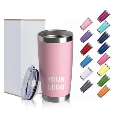 China Sustainable Double Wall Insulated Stainless Steel Tumbler With Straw Magnetic Lid Yeticooler Powdered Coated Wholesale Bulk 20oz 30oz for sale