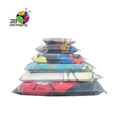 Cina Factory Wholesale Custom Disposable Garment Sock Faye Plastic Packaging Bags Poly Zipper Packaging Bag With Own Logo in vendita