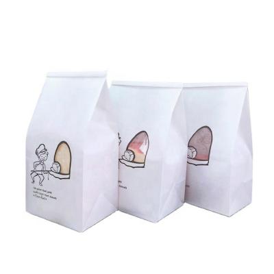 China Eco - Friendly Recycled Materials Blank Paper Toast Bread Resealable Bread Wrapper With Tin Tie à venda