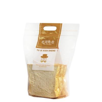 中国 Moisture Proof Customized Packaging Bread Bags Handtag Zipper 販売のため