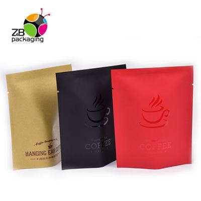 Cina Wholesale BIODEGRADABLE Heal Seal Aluminum Foil Plastic Ear Hanging Coffee Bag in vendita