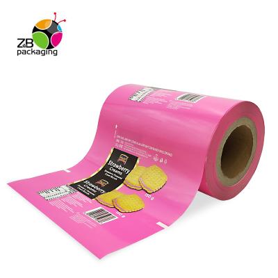 China Custom Printing Film Roll Pouch Food Grade Cookies Packing Plastic Cookies Moisture Proof zu verkaufen