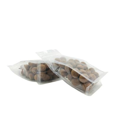 Cina Hot Selling Plastic Packaging Clear Flat Bottom Pouch Recyclable With Zipper in vendita