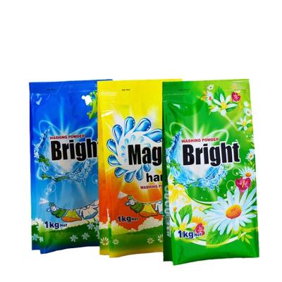 China Disposable Heat Seal Customized Plastic Bag With Logo Printing Detergent Powder Bag à venda