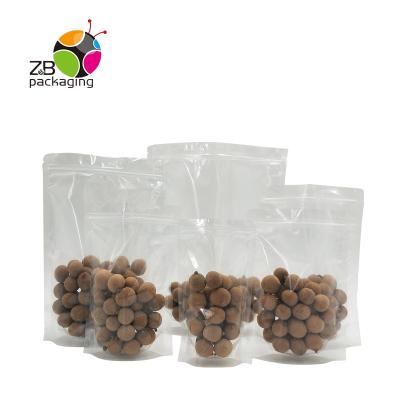 Κίνα LOW MOQ Food Grade Zipper Packaging Eco Friendly Barrier Stand Up Clear Plastic Bag προς πώληση