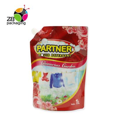 中国 Disposable Personal Customize Printed Plastic Flexible Liquid Reusable Mylar Holder Pouch With Spout And Handle 販売のため