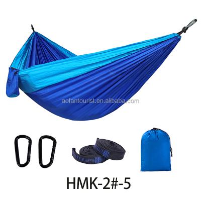 China 350KG Capacity Single Strap Unique Design Super Strong Tear-Resistant Nylon Camping Hammock Convenient For Traveling for sale