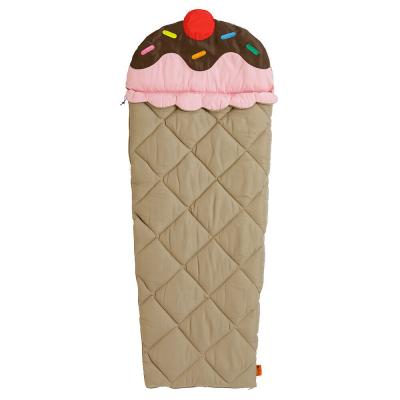 China Hybrid Type Camping Baby Kids Sleeping Bag Envelope Ice Cream Design Cold Weather Fun For Sleep Or Play for sale