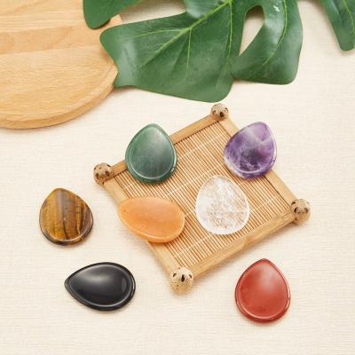 China Face Jade Scraping Massager Water Drop Natural Shape Gua Sha Tool Cosmetology Natural Stone Massage Health Care Facial Products for sale