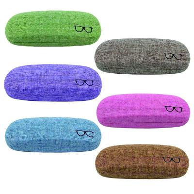 China Metal Glasses Case China Shell Metal Linen Fabrics Glasses Factory Direct Hot Selling Hard Case Storge Box Product Factory With Long Term Service for sale