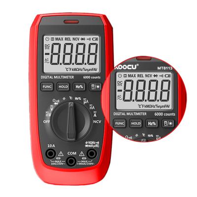 China AC DC Test 6000 Counts Multimeters High Accuracy Capacity Battery Tester Current Voltage LCD Display NCV Digital Multimeter for sale