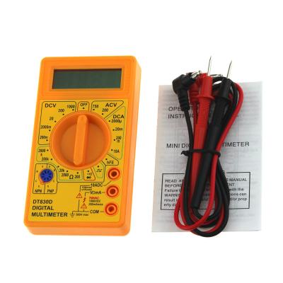 China ABS+Electric Parts DT830B China Manufacture Best Quality Voltmeter Digital Multimeter for sale