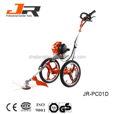 China 43cc Chinese 2-Stroke Garden Tool Wheeled Brush Cutter / Wheeled Grass Trimmer for sale