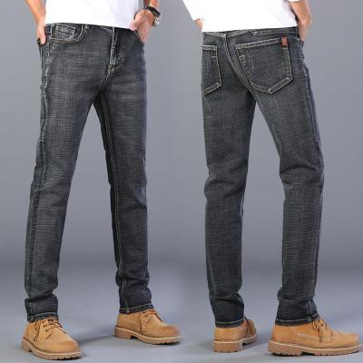 China 2021 New Wholesale QUICK DRY Men's Slim Straight Jeans Men's Youth Stretch Men's Denim Pants for sale