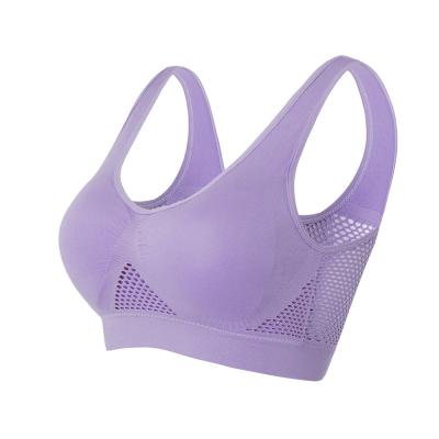 China S-6xl Plus Size Cavity Women Yoga Sports Bra Breathable Running Vest Padded Workout Fitness High Impact Bra for sale