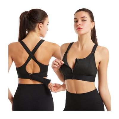 China Size S-5XL Breathable Adjustable Sports Plus Bra Crop Top Fitness Women Shock Proof Sports Run Bra for sale