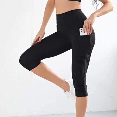 China Breathable Sensitive Naked Feeling Appearance Yoga Shorts Pants Yoga Pants With Pockets High Waisted Gaiters for sale