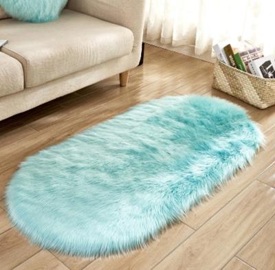 China Washable Drop Shipping Shaggy Fur Blanket Sheepskin Rug And Blankets Living Room With Customized for sale