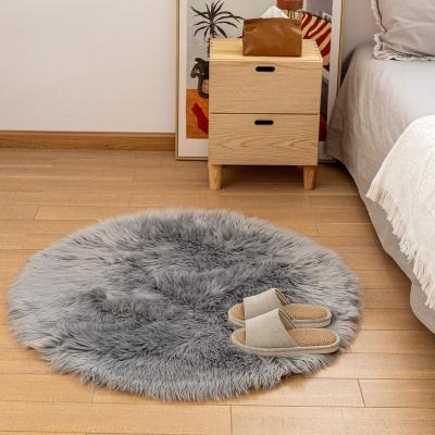 China Wholesale Washable Fluffy Carpet And Fur Blanket Sheepskin Blanket Living Room With Fast Delivery for sale