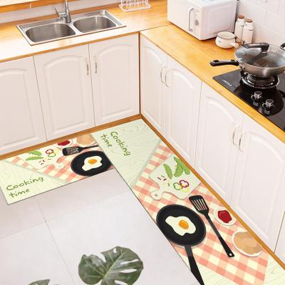 China Custom Door Mats Non Slip Kitchen Mats Small Floor Rug Washable Modern Bath Mats Rugs for sale