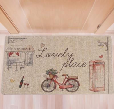 China Home Runner Blankets Mat Decor Washable Rubber Backing Canvas Door Mats for sale