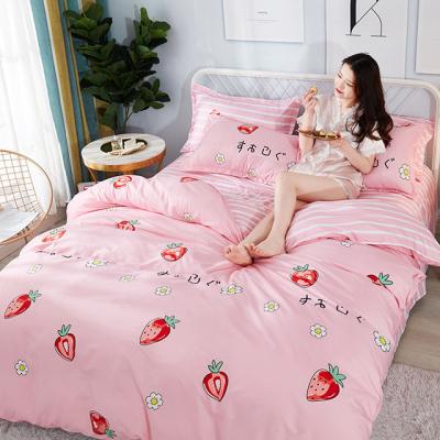 China Vera Nondisposable Adult Cotton Aloe Blanket Comforter Set Hotel Sheet Luxury 4pcs quantity for sale