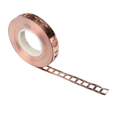 China Service 18650 Battery Pack Custom Materials Brass Copper Nickel Strip Battery Tag for sale