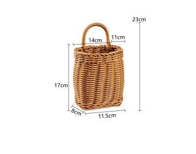 China Viable Sale Amazon Storage Basket Kitchen Ginger Garlic Onion Eggs Rattan Woven Fruit Hanging Basket for sale