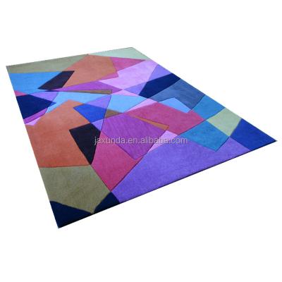 China Fashion Pattern Hand Tufted Rug 100% New Zealand Wool Blanket Hand Tufted Rug For Floor for sale