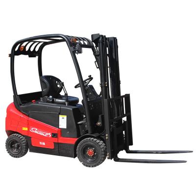 中国 Full Electric Truck Machine Manufacturer Double Forks Pallet 1 Ton Forklift 販売のため