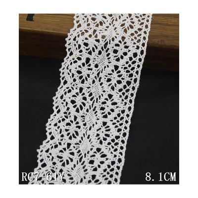 China Vivid Swiss Vintage Cotton Eyelet Cluny Lace Trim for sale