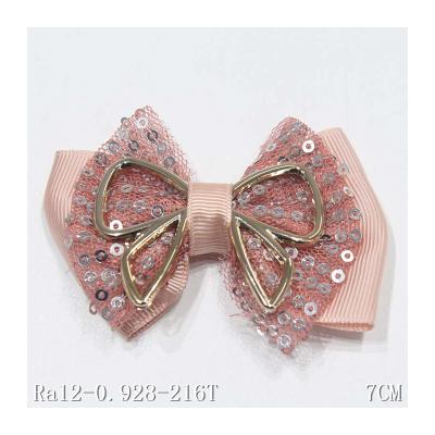 China High Quality Viable Headband Accessories Sequins Metal Lace Bows Accessories For Girls for sale