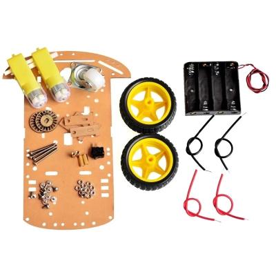 China Other Motor Smart Robot Car Chassis Kit Speed ​​Encoder Battery Box 2WD For Ardui for sale