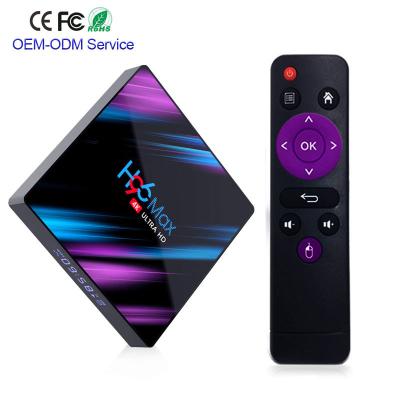 China With Box H96 2/16Gb Max Rockchip RK3318 LED Display Android TV Smart TV Newest For Android 10.0 Box B-T Built In Set Top Box for sale