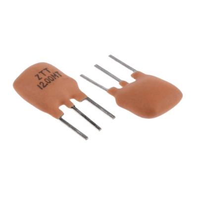 China (ONE STOP) 12MHz ceramic resonator 0.2% 3pin through hole ZTT12.00MTF ZTT12.00MTF for sale