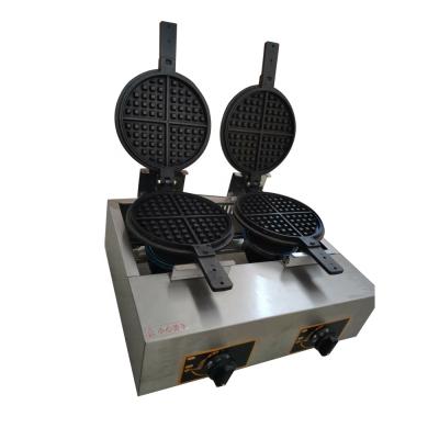 China OEM Commercial Gas Double Pan Commercial Waffle Egg Maker Machine YF-6A R for sale