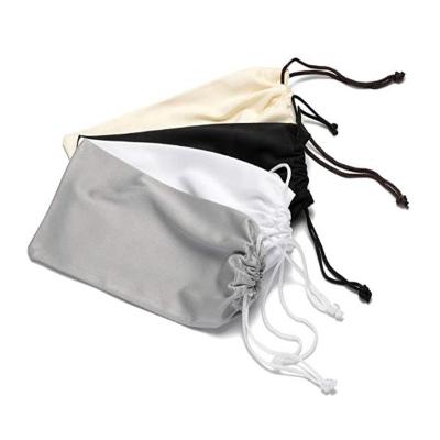 China Promotional Eco-friendly Absorbent Customize 80/20 Soft Cloth Eyewear Pouch With Pearl for sale