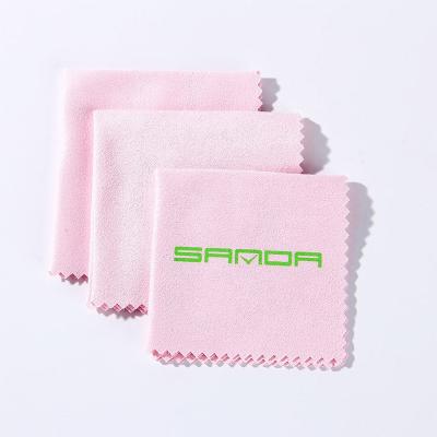 China Glesses Cleaning Pink Promotional Glasses Quick Dry Microfiber Cleaning Lens Cloth for sale