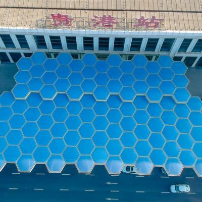 China Self-cleaning high tensile film self-cleaning film ETFE roof covering architecture membrane transparent shading material for sale