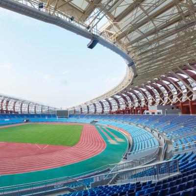 China High PTFE Roof Self-cleaning Resort Stadium Steel Film Membrane Structure for sale