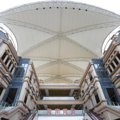 China New design high tensile pvdf self-cleaning ptfe foil membrane structure landscape architecture tensile facade for sale