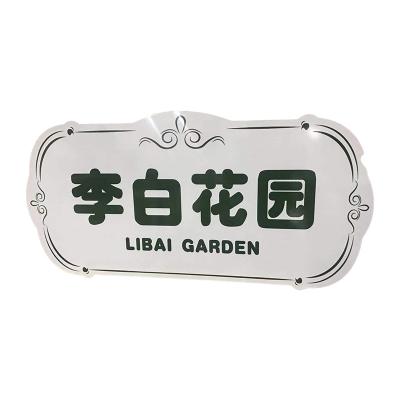 China Europe Supplier New Fashion Chinese Stainless Sign Name Engraved Plate Nameplate Metal Log for sale