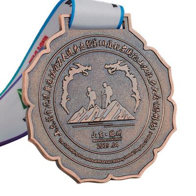 China Europe high quality medal manufactures cheap price gold plated metal 3d custom blank sports race award medals for sale