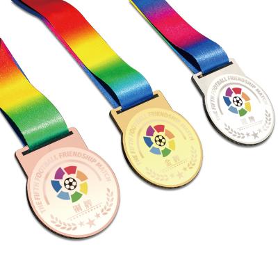 China Europe Manufacturer Custom Logo Zinc Alloy 3D Design Race Marathon Finisher Sports Medals With Ribbon Lanyard for sale