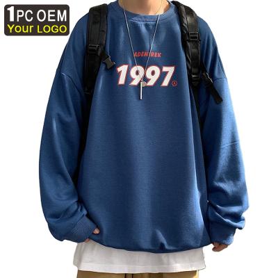 China Autumn Casual Mens Sweatshirts Without Breathable Printed Oversized Hoodies Casual Loose Pullovers for sale