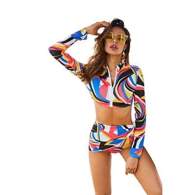 China Best Selling Longsleeve Breathable Multi Models 3 Pieces Ladies Girl Women Tankini Swimsuit Swimwear Beach Wear for sale