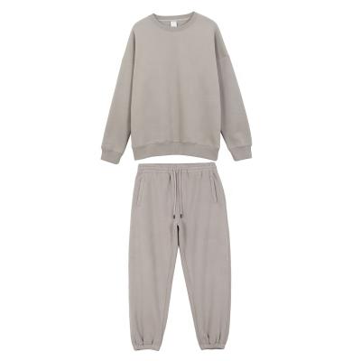 China Arrival Autumn Lady Crew Neck Street wear anti-pilling sweater with long pants set two pieces women's equipment for sale