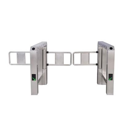 China Steel And Aluminum Pedestrian Alloy RFID Access Swing Gate Turnstile for sale